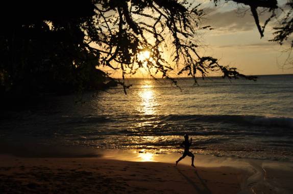 Fim de tarde na praia de Sosúa, na costa norte da República Dominicana